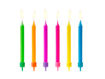 Picture of BIRTHDAY CANDLES COLOURFUL MIX - 6 PACK